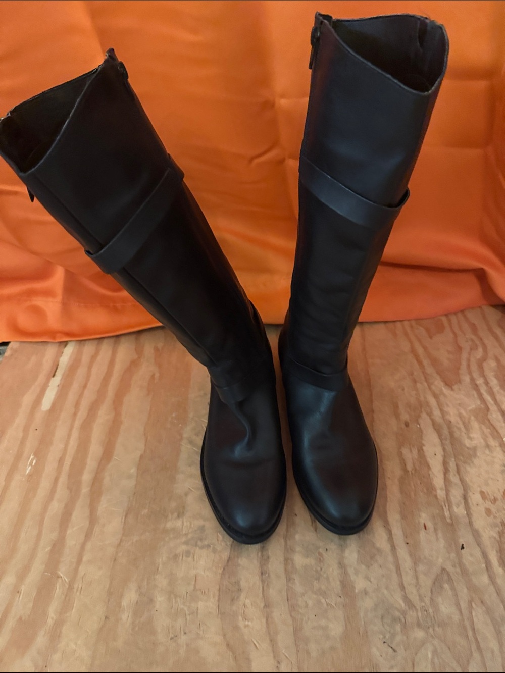 Classic Black Knee-High Women's Riding Boots